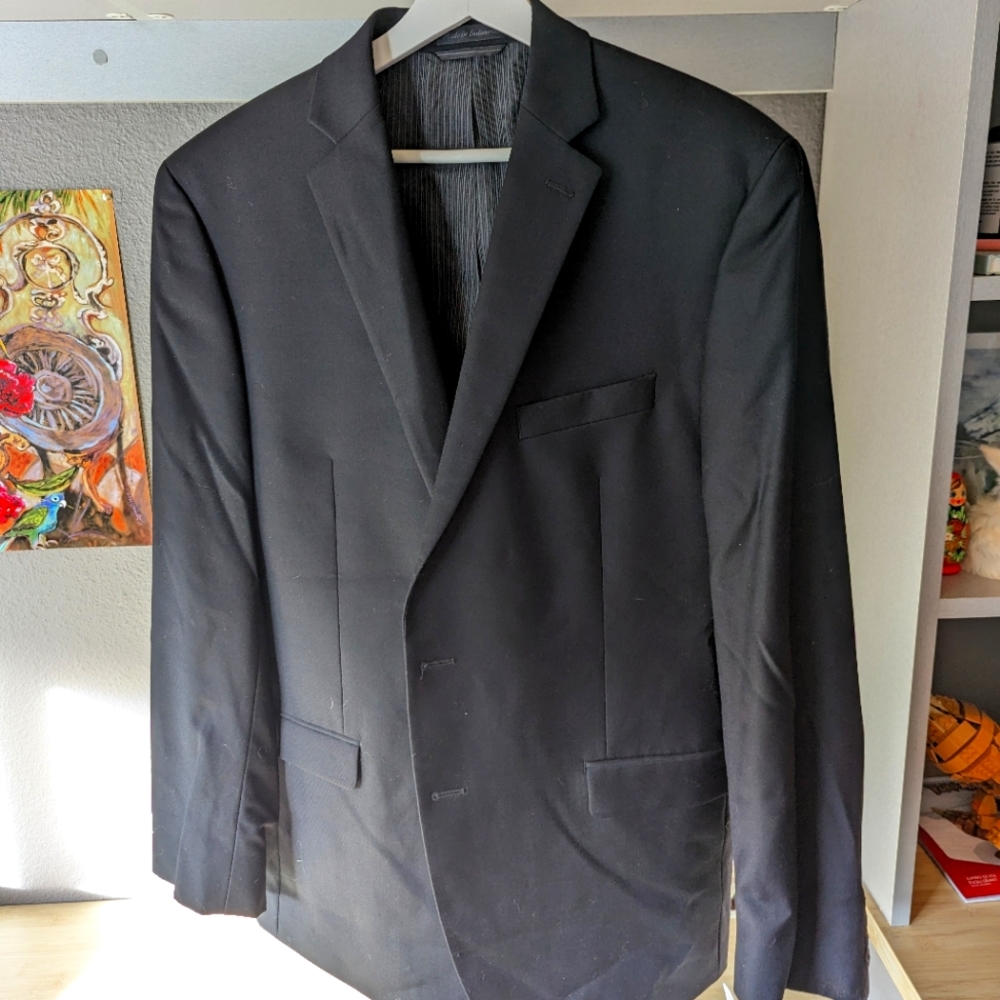 Black Calvin Klein Men's Suit Jacket (42L) NWT